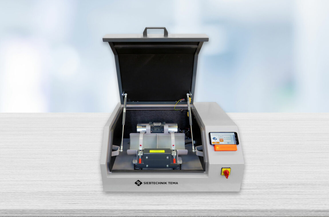 Vibratory bowl mill GSM 06 for fine and ultra-fine size reduction of brittle and fibrous materials