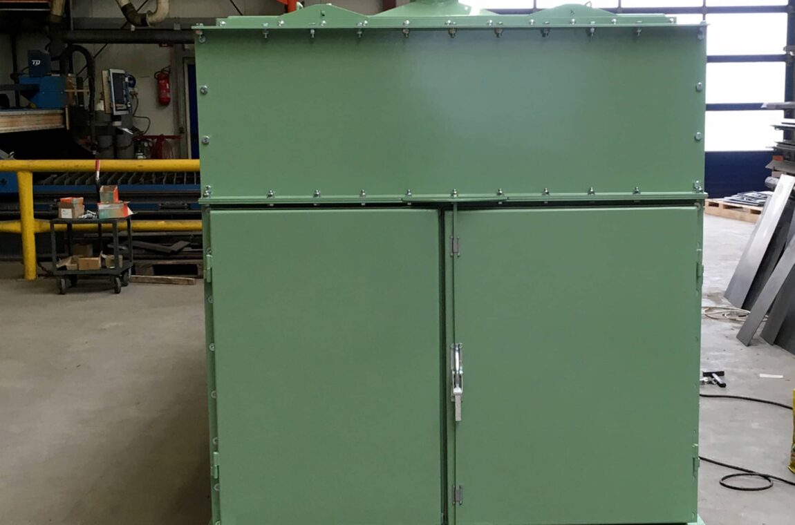Circular vibratory screening machine V 12-30 I L Dust protection