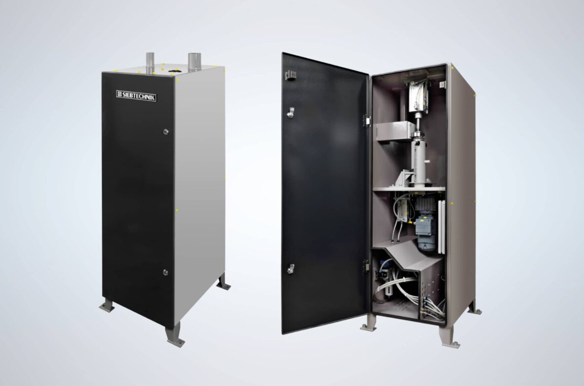 Pneumatic tube system Fully automatic transmitter station from outside and open